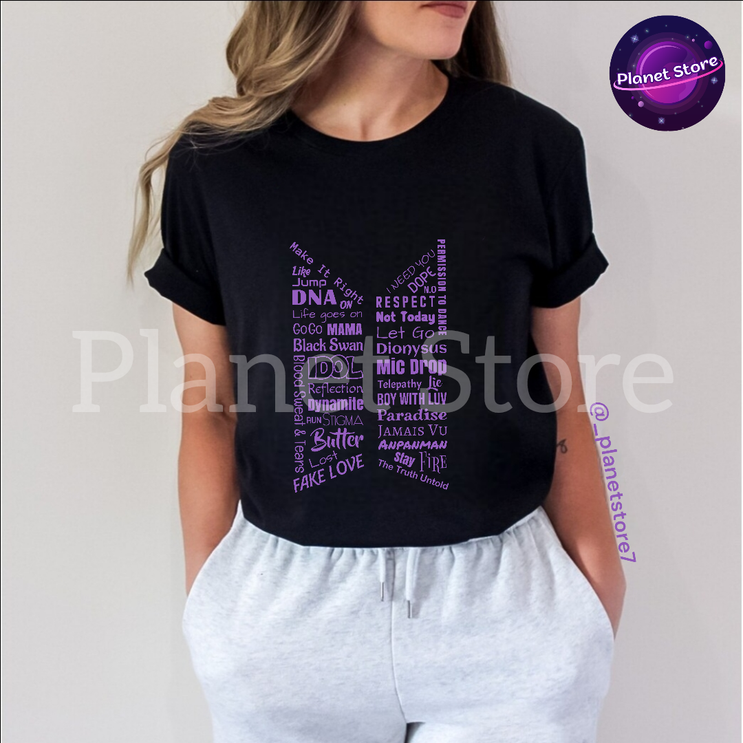 CAMISETA BTS 100% ALGODÓN