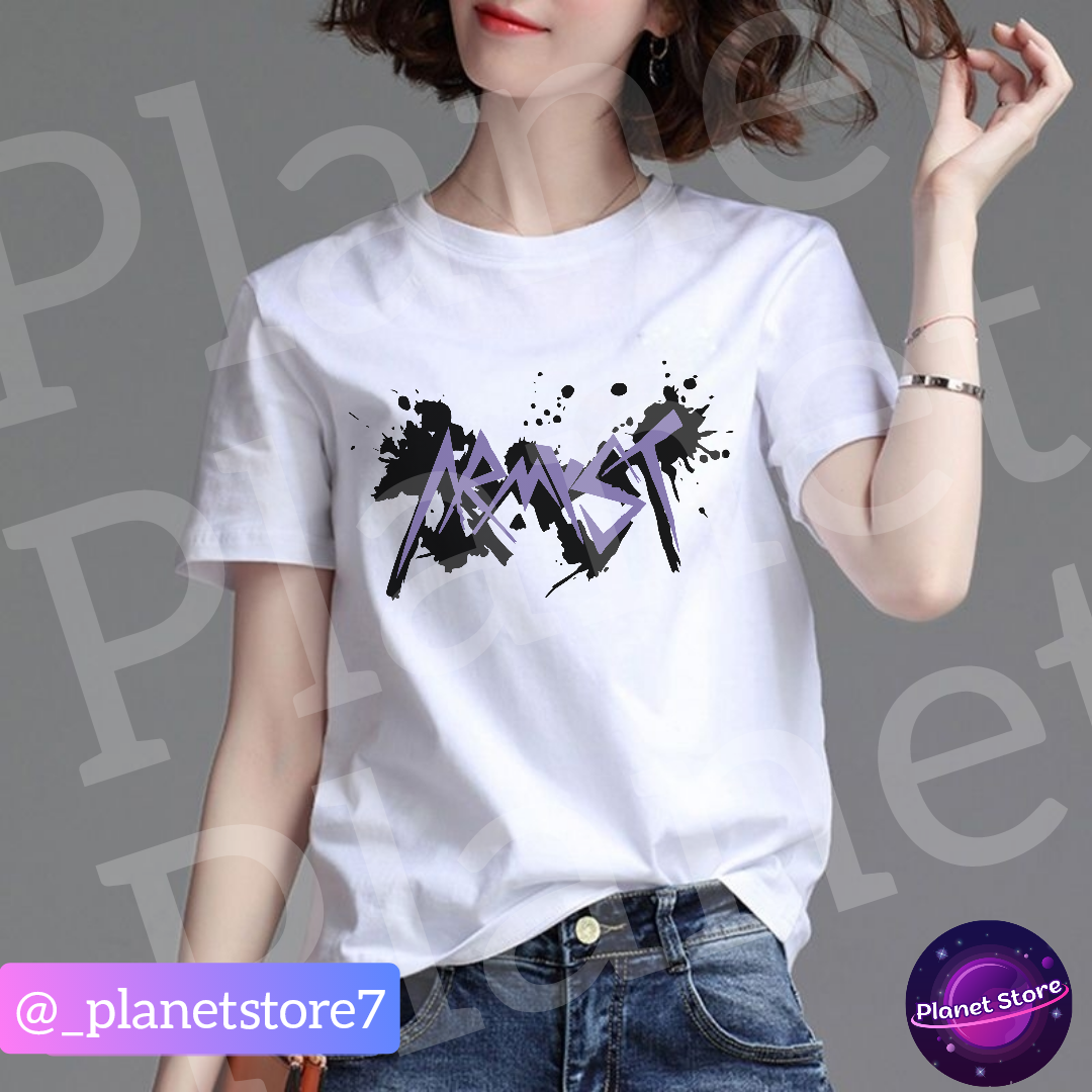 CAMISETA BTS JK ARMYST 100% ALGODÓN (blanca y negra)