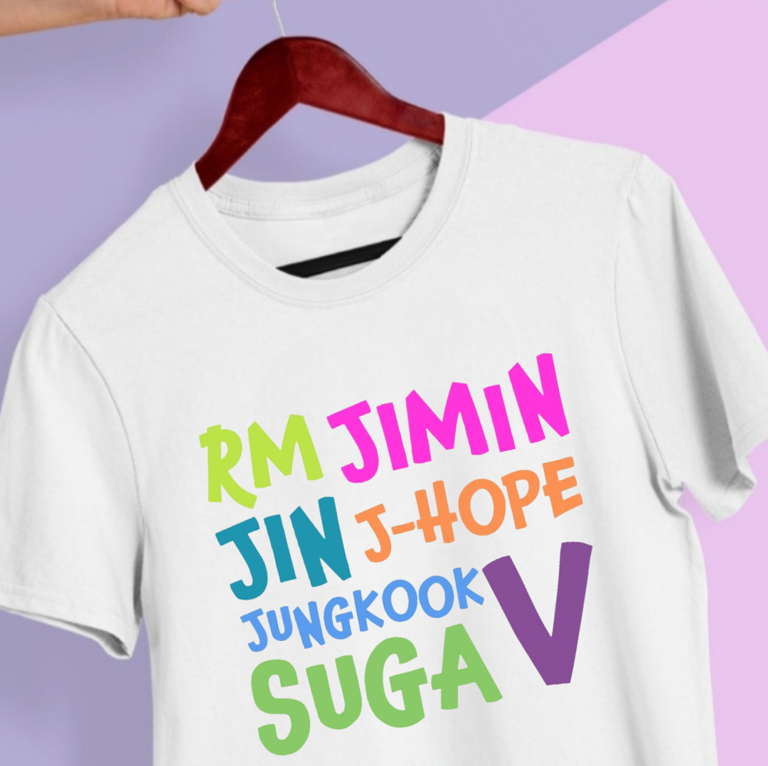 CAMISETA BTS 100% ALGODÓN 