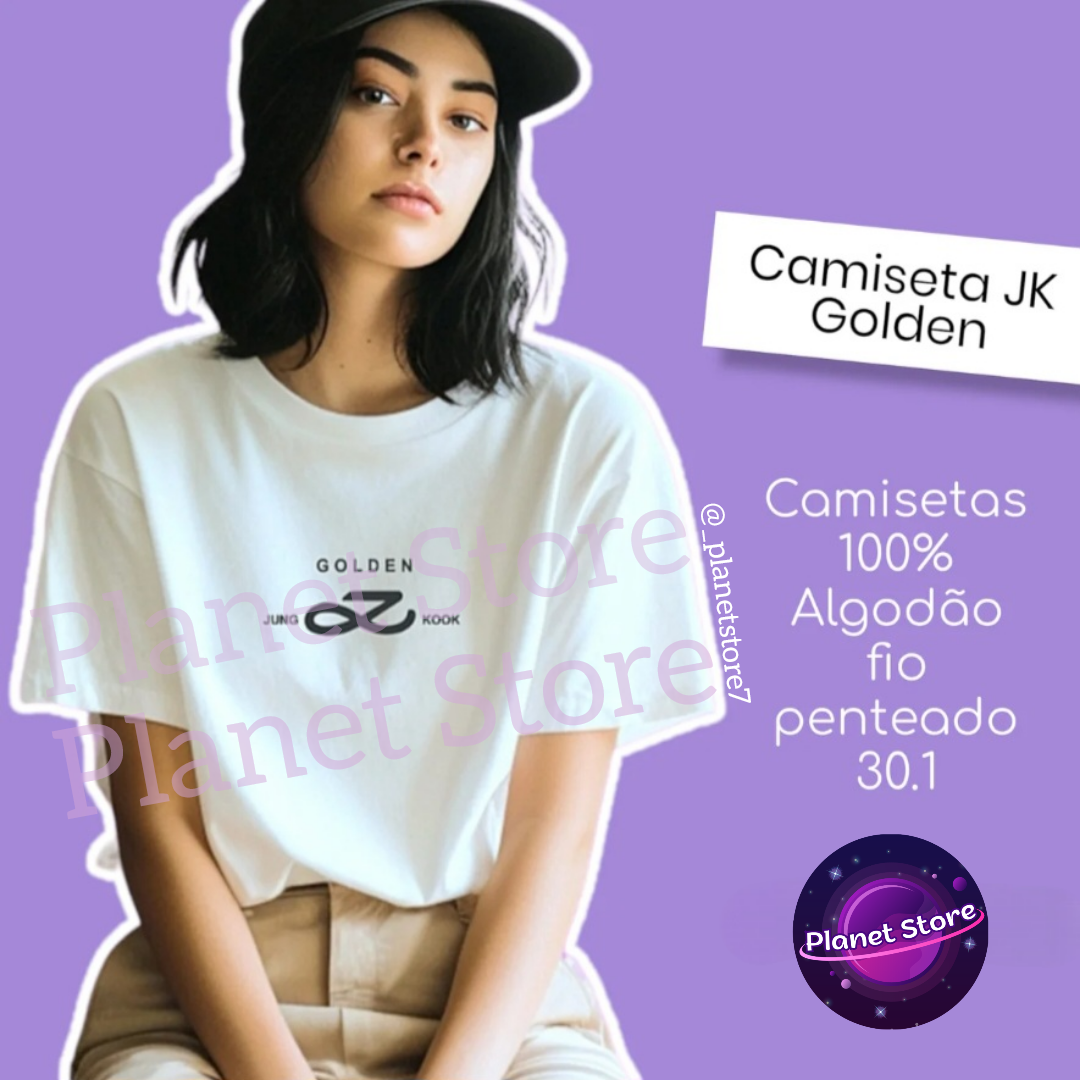 CAMISETA DORADA DE JUNGKOOK 100% ALGODÓN 
