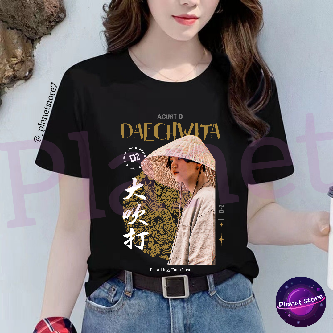 CAMISETA SUGA DAECHWITA AGUST D 100% ALGODÓN